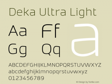 Deka Ultra Light Version 1.006;hotconv 1.0.10图片样张