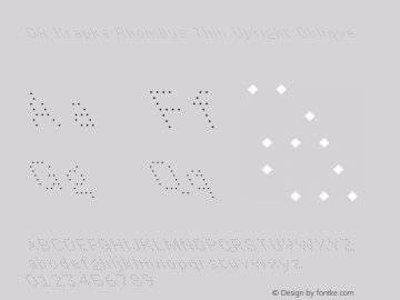 DR Krapka Rhombus Thin Upright Oblique 2.000图片样张