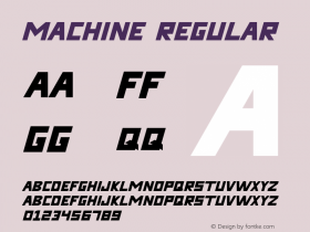 Machine Version 1.003;Fontself Maker 3.5.4图片样张