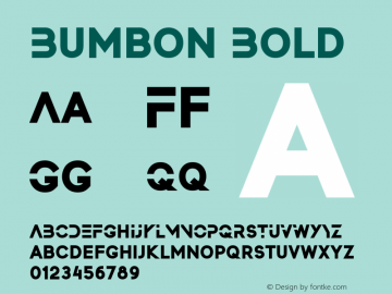 Bumbon Bold 001.000图片样张