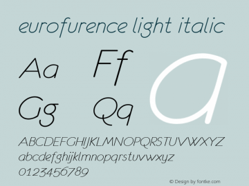 eurofurence light italic 4.0 2000-03-28图片样张