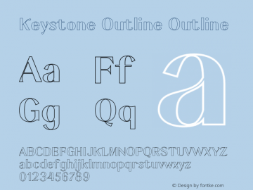 Keystone Outline Version 001.000图片样张