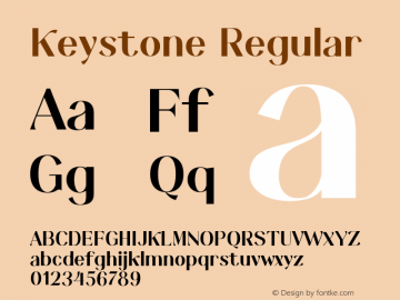 Keystone Regular Version 001.000图片样张