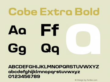 Cobe Extra Bold 1.100图片样张