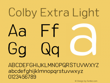 Colby Extra Light 1.000图片样张