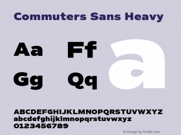 Commuters Sans Heavy 1.100图片样张