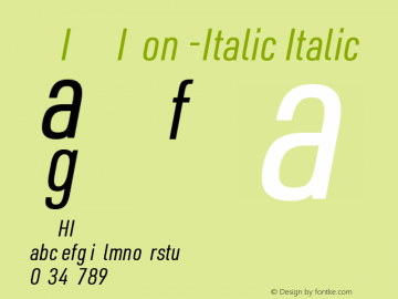 OLJZIJ+URWDINCond-Italic Version 1.0图片样张