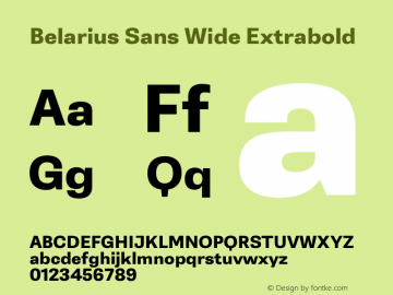 Belarius Sans Wide Eb Version 1.001图片样张