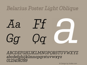 Belarius Poster Lt Oblique Version 1.001图片样张