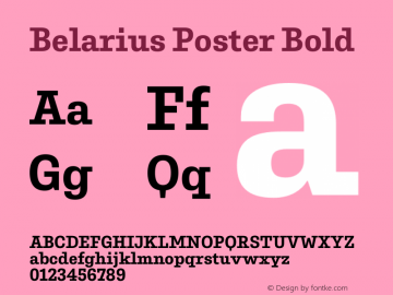 Belarius Poster Bold Version 1.001图片样张