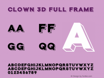 Clown 3D Full Frame Version 1.000 | wf-rip DC20140610图片样张