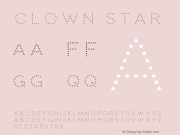 Clown Star Version 1.000 | wf-rip DC20140610 Font Sample