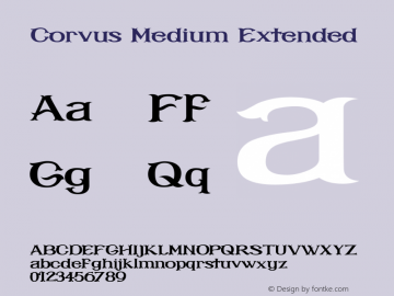 Corvus Medium Extended 1.000图片样张