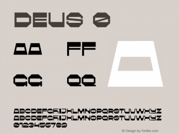 Deus 0 1.001 Font Sample