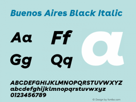 BuenosAires-BlackItalic Version 24.000图片样张