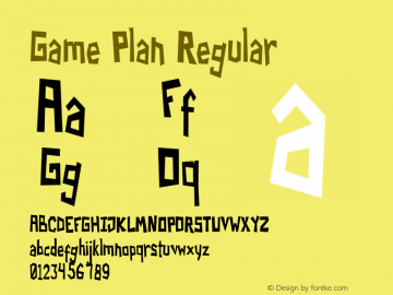 Game Plan Version 1.001;Fontself Maker 3.5.4图片样张