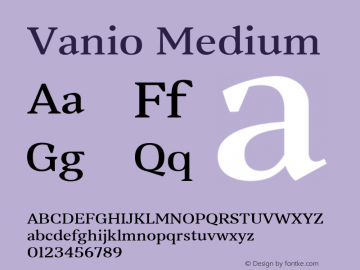 Vanio Medium Version 1.000图片样张