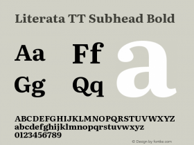 Literata TT Subhead Bold Version 3.002图片样张