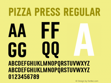 Pizza Press Regular Version 2.001图片样张