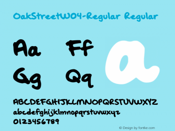 Oak Street W04 Regular Version 1.00图片样张