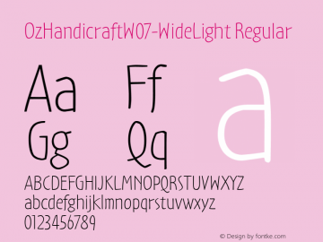 Oz Handicraft W07 Wide Light Version 1.00图片样张