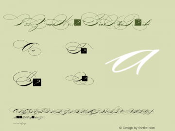 P22 Zaner W05 Four Xtras Version 3.00 Font Sample