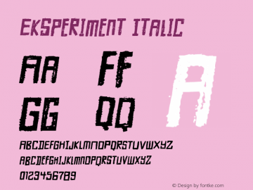 Eksperiment Italic 1.000图片样张