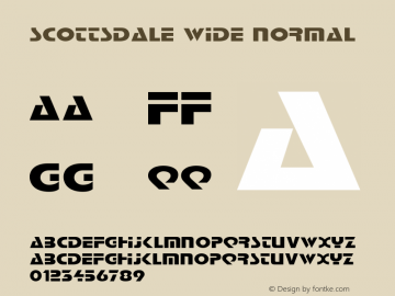 Scottsdale Wide Normal Altsys Fontographer 4.1 1/31/95 Font Sample
