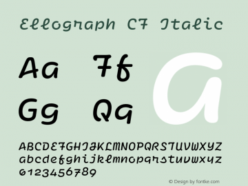 Ellograph CF Italic 1.200图片样张