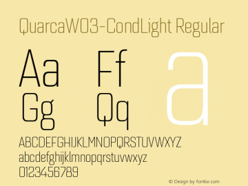 Quarca W03 Cond Light Version 1.00图片样张