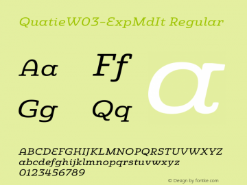 Quatie W03 Exp Md It Version 1.1图片样张