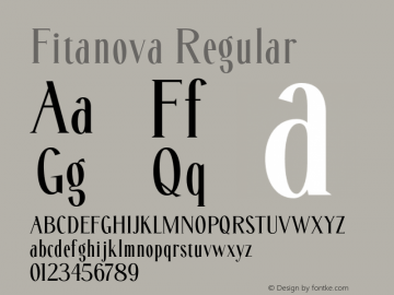 Fitanova Regular Version 1.000;FEAKit 1.0图片样张