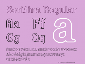 Serifina Outline W05 Regular Version 4.10图片样张