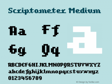 Scriptometer Medium 001.000 Font Sample