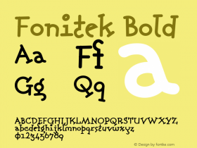 Fonitek Bold 1.0图片样张