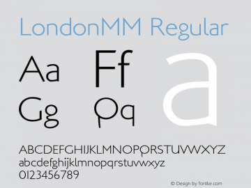 LondonMM Regular 1.0图片样张