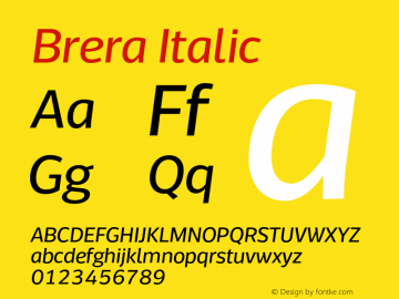 Brera-Italic 1.000图片样张