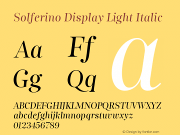 SolferinoDisplay-LightItalic 001.000图片样张