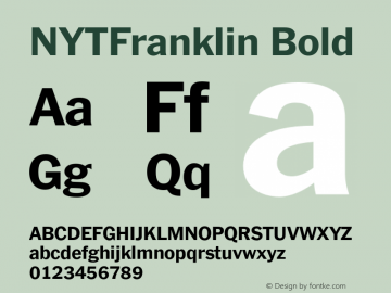 NYTFranklin Bold Version 2.000图片样张