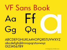 VF Sans Book Version 3.001 2006图片样张