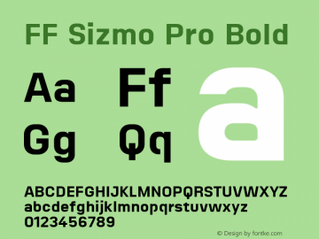 FF Sizmo Pro Bold 7.504图片样张