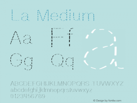 La Version 001.000 Font Sample