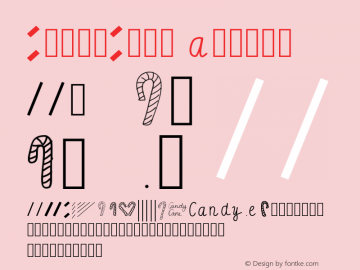 CandyCane Medium Version 001.000 Font Sample