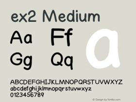 ex2 Version 001.000 Font Sample