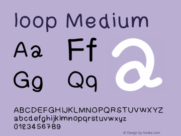 loop Version 001.000 Font Sample