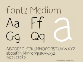 font2 Version 001.000图片样张