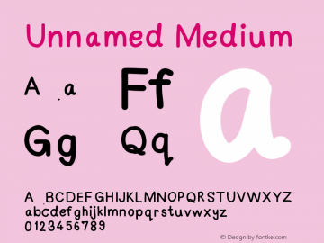 Unnamed Version 001.000 Font Sample