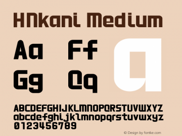 HNkani Medium 1.0图片样张