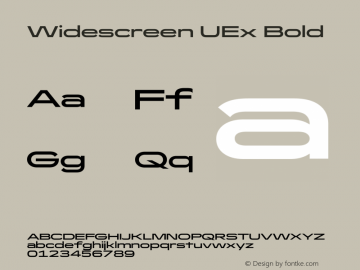 Widescreen UEx Bold Version 1.000图片样张