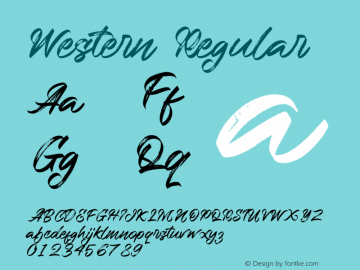 Western Version 1.029;Fontself Maker 3.5.4图片样张